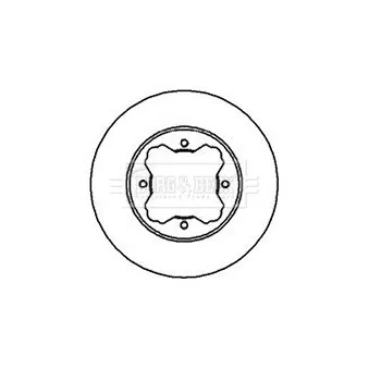 Jeu de 2 disques de frein avant BORG & BECK BBD4986