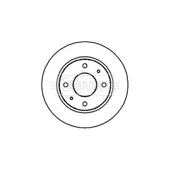Jeu de 2 disques de frein avant BORG & BECK BBD4991