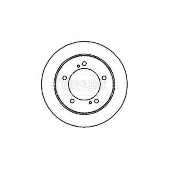 Jeu de 2 disques de frein avant BORG & BECK BBD5028