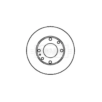 Jeu de 2 disques de frein arrière BORG & BECK BBD5065