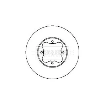 Jeu de 2 disques de frein avant BORG & BECK BBD5070