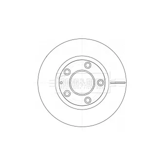 Jeu de 2 disques de frein avant BORG & BECK BBD5138