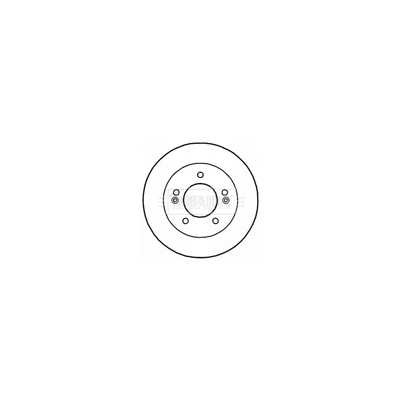 Jeu de 2 disques de frein arrière BORG & BECK BBD5174