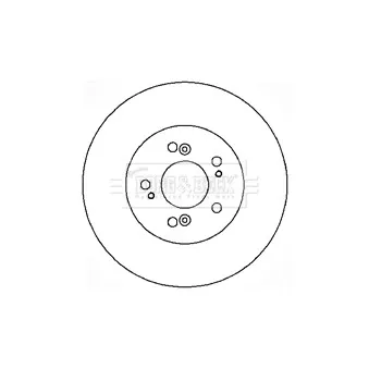 Jeu de 2 disques de frein avant BORG & BECK BBD5176