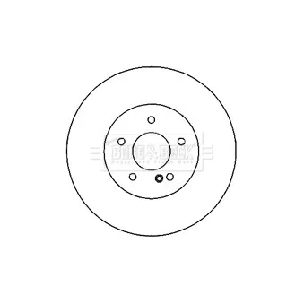 Jeu de 2 disques de frein arrière BORG & BECK BBD5179