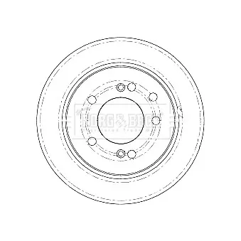 Jeu de 2 disques de frein arrière BORG & BECK BBD5185