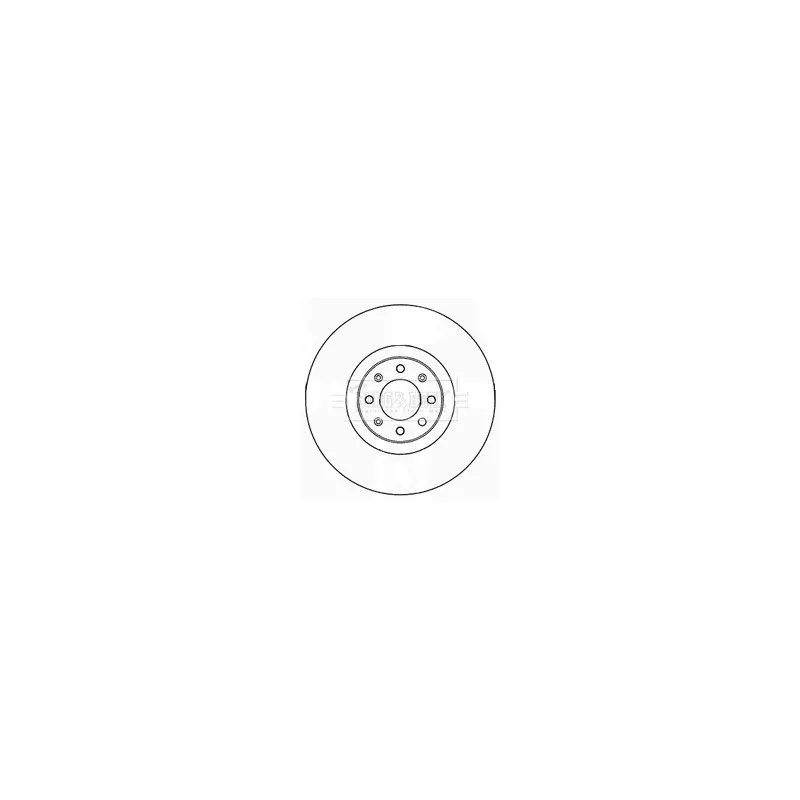 Jeu de 2 disques de frein avant BORG & BECK BBD5186