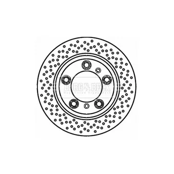 Jeu de 2 disques de frein arrière BORG & BECK BBD5191