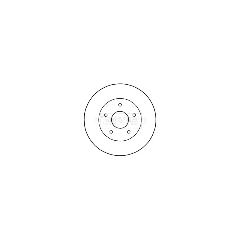 Jeu de 2 disques de frein arrière BORG & BECK BBD5192