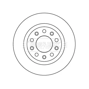 Jeu de 2 disques de frein arrière BORG & BECK BBD5194