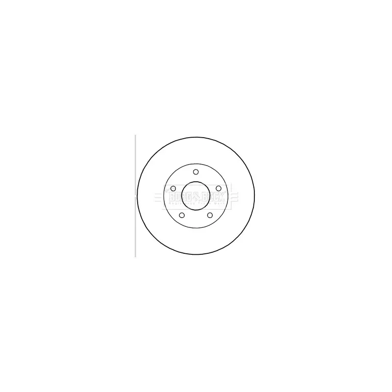 Jeu de 2 disques de frein avant BORG & BECK BBD5195