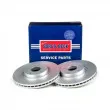 Jeu de 2 disques de frein avant BORG & BECK BBD5218 - Visuel 2