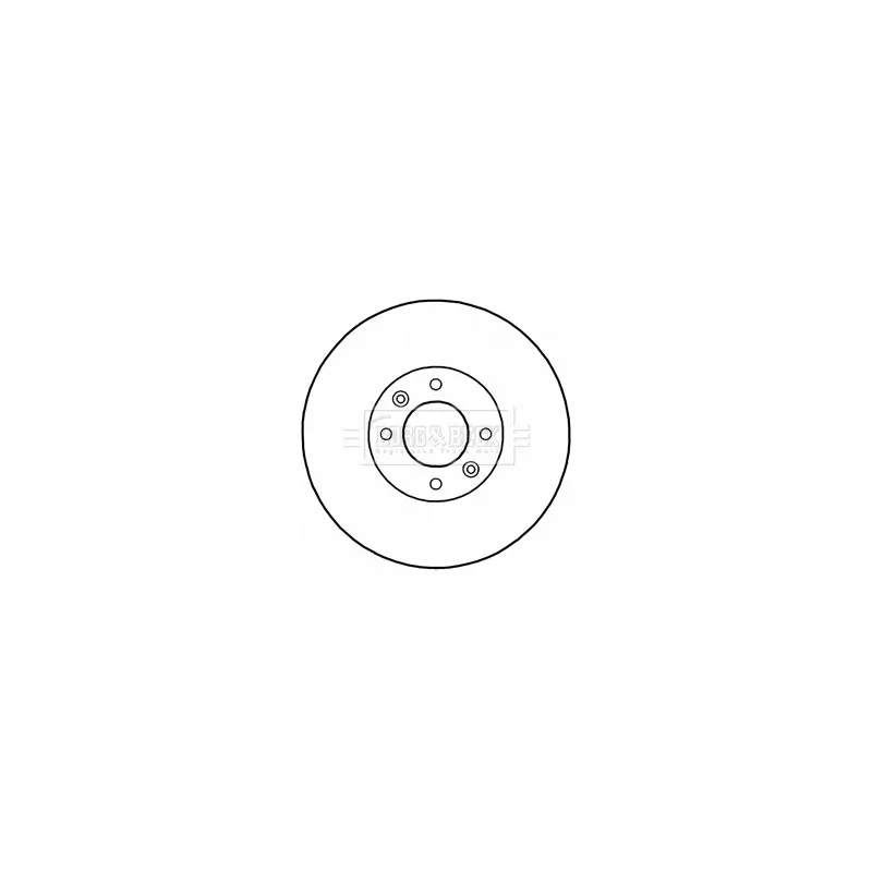 Jeu de 2 disques de frein arrière BORG & BECK BBD5234