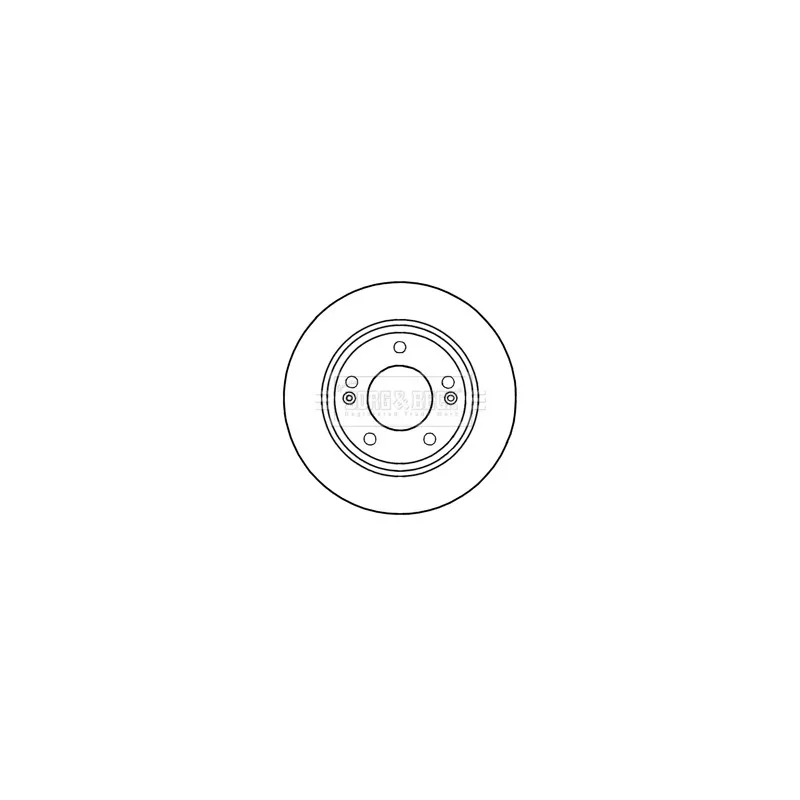 Jeu de 2 disques de frein arrière BORG & BECK BBD5257