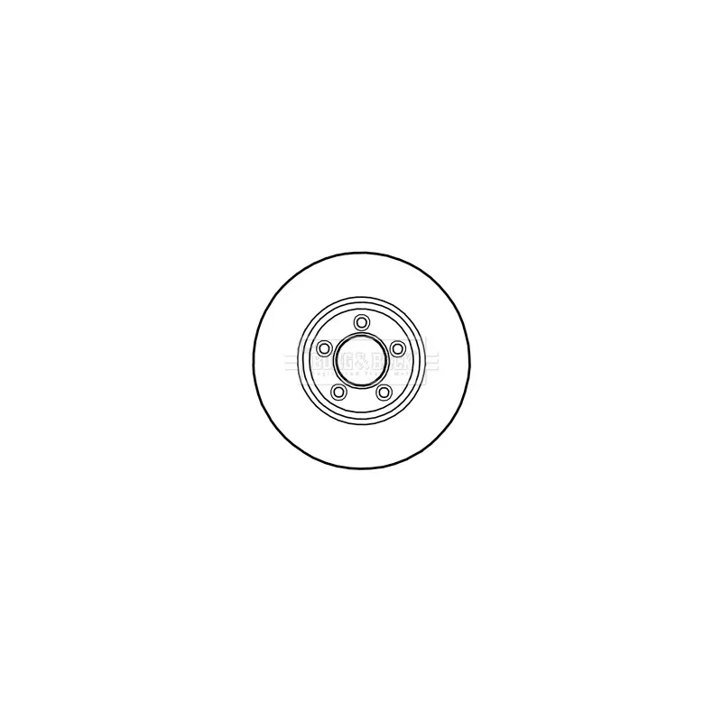 Jeu de 2 disques de frein avant BORG & BECK BBD5275