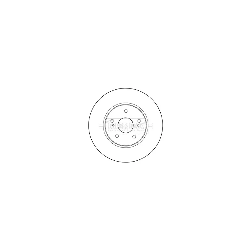 Jeu de 2 disques de frein avant BORG & BECK BBD5285