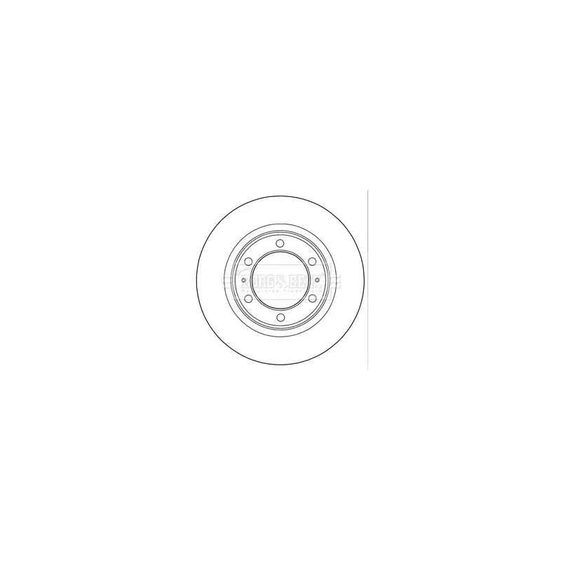 Jeu de 2 disques de frein avant BORG & BECK BBD5289
