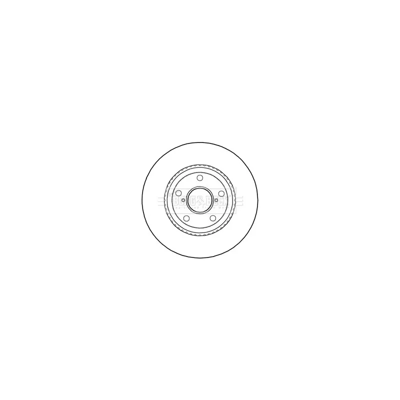 Jeu de 2 disques de frein avant BORG & BECK BBD5292