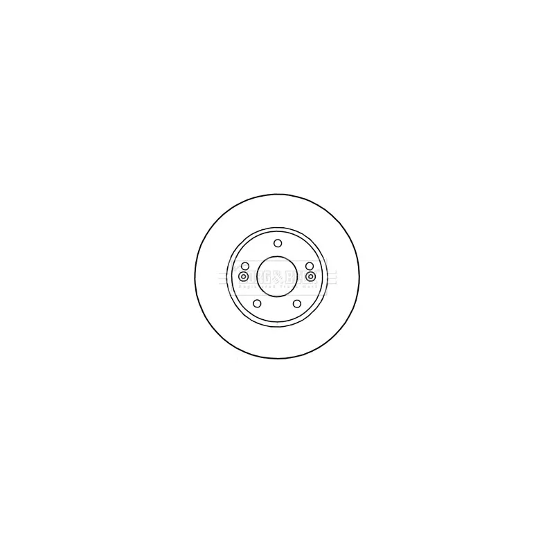 Jeu de 2 disques de frein avant BORG & BECK BBD5313