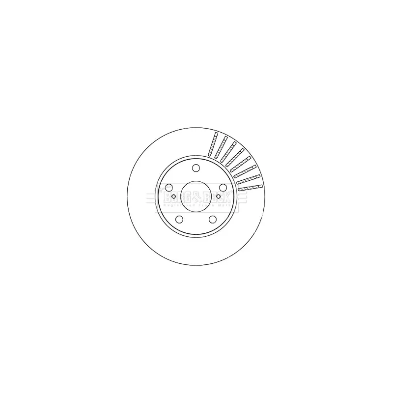 Jeu de 2 disques de frein avant BORG & BECK BBD5330