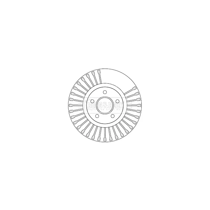 Jeu de 2 disques de frein avant BORG & BECK BBD5353