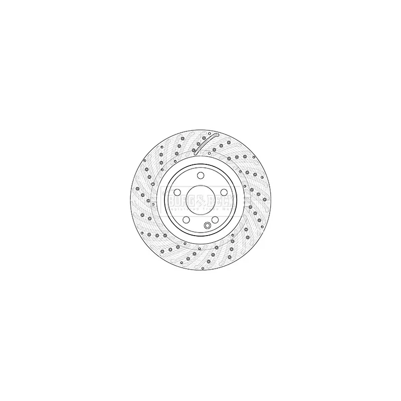 Jeu de 2 disques de frein avant BORG & BECK BBD5355
