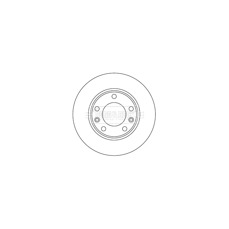 Jeu de 2 disques de frein arrière BORG & BECK BBD5358