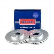 Jeu de 2 disques de frein avant BORG & BECK BBD5535 - Visuel 2