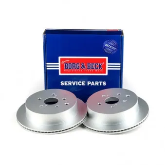 Jeu de 2 disques de frein arrière BORG & BECK BBD5537