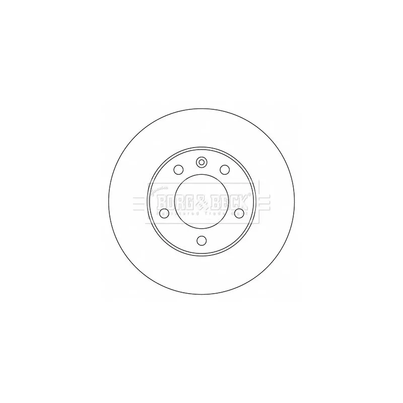 Jeu de 2 disques de frein avant BORG & BECK BBD5722S