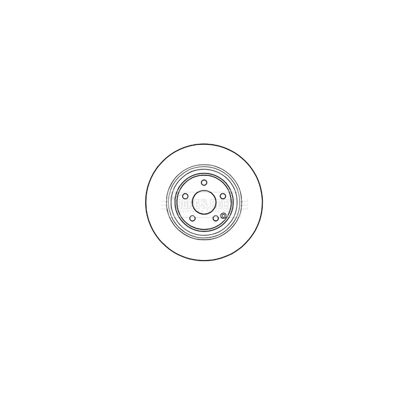 Jeu de 2 disques de frein avant BORG & BECK BBD5737S