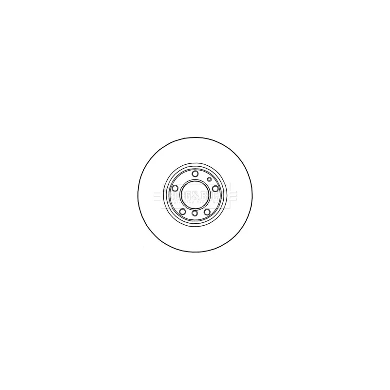 Jeu de 2 disques de frein avant BORG & BECK BBD5745S