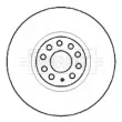 Jeu de 2 disques de frein avant BORG & BECK BBD5755S - Visuel 1