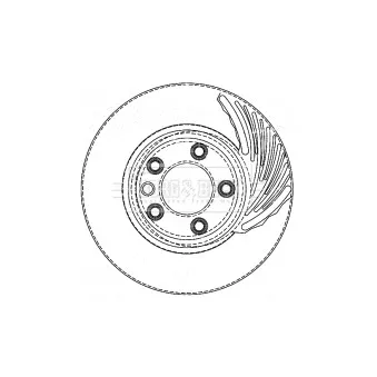 Disque de frein avant droit BORG & BECK BBD5759S