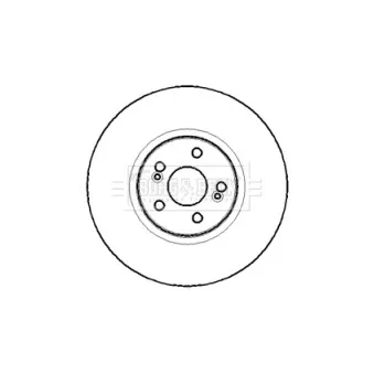Jeu de 2 disques de frein avant BORG & BECK BBD5764S