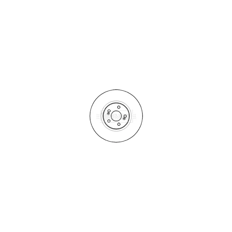 Jeu de 2 disques de frein avant BORG & BECK BBD5764S