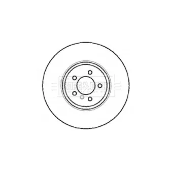 Jeu de 2 disques de frein arrière BORG & BECK BBD5769S