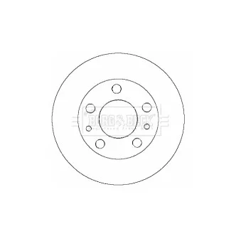Jeu de 2 disques de frein avant BORG & BECK BBD5770S