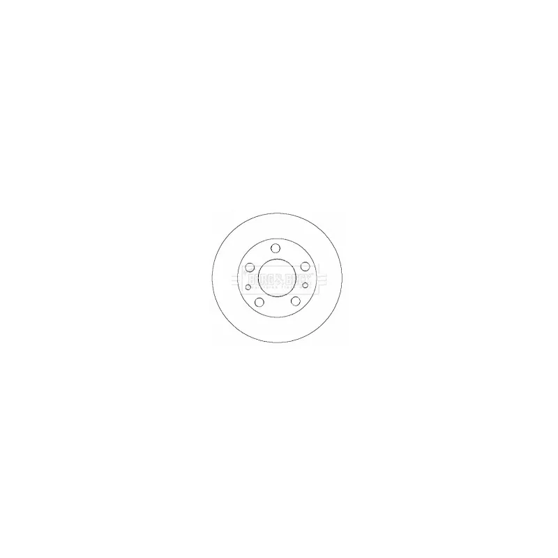 Jeu de 2 disques de frein avant BORG & BECK BBD5770S