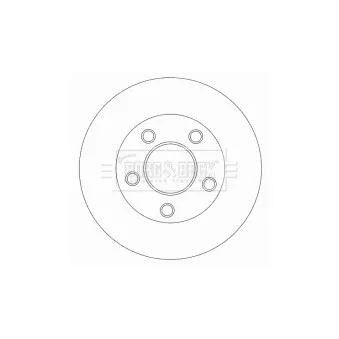Jeu de 2 disques de frein arrière BORG & BECK BBD5772S