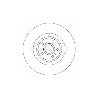 Jeu de 2 disques de frein avant BORG & BECK BBD5773S