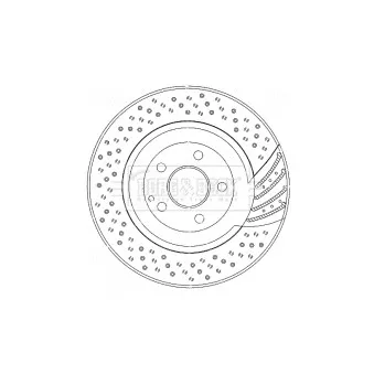 Jeu de 2 disques de frein avant BORG & BECK BBD5781S