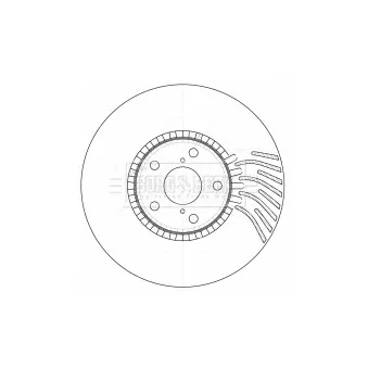 Disque de frein avant droit BORG & BECK BBD5784S