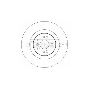 Jeu de 2 disques de frein avant BORG & BECK BBD5790S