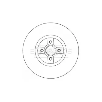 Jeu de 2 disques de frein arrière BORG & BECK BBD5794S