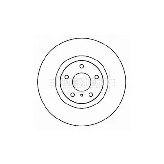 Jeu de 2 disques de frein avant BORG & BECK BBD5799S