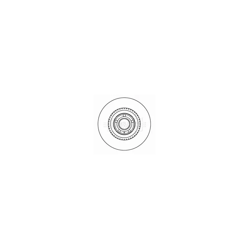 Jeu de 2 disques de frein avant BORG & BECK BBD5806S