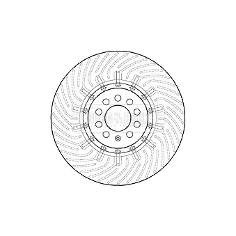 Disque de frein avant gauche BORG & BECK BBD5809S