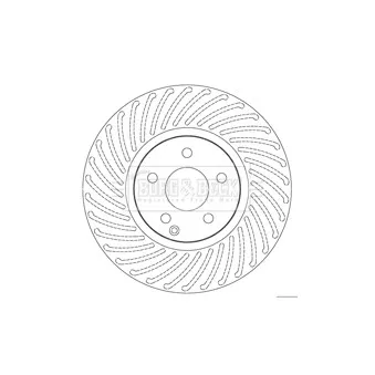 Jeu de 2 disques de frein avant BORG & BECK BBD5811S