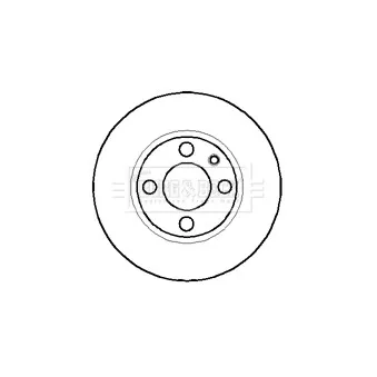 Disque de frein avant droit BORG & BECK BBD5844S